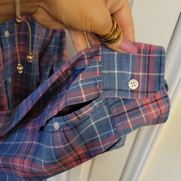 J crew black label plaid button shirt slim fit XL - Picture 4 of 6